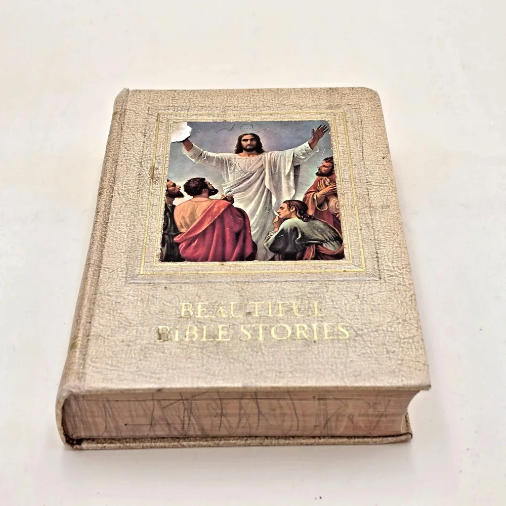 Beautiful Bible Stories Rev Charles Roney 1948 Hardcover Illustrated John Hertel